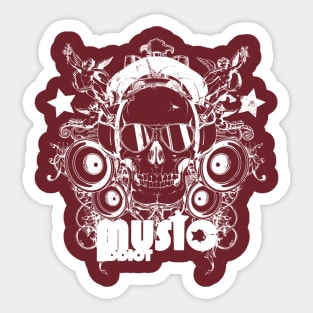 music addict Sticker